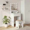 vidaXL Toaletka z półką biała 50 x 41 x 135 cm materiał Podgląd zdjęcia produktu 2