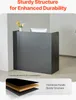 SucceBuy 47,24" Empfangstresen, rechteckiger schwarzer Produktbild-Vorschau 3