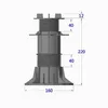 Höhenverstellbare Terrassen Stelzläger für Platten ETP Produktbild-Vorschau 4