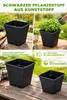 3x Quadratische Pflanzentöpfe 11L 24x24x28cm für Grow Produktbild-Vorschau 3
