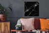 MuchoWow® Poster Weiß - Marmor - Schwarz - Steine 50x50 cm Produktbild-Vorschau 2