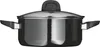 A studio shot of a black Silit pot with a glass lid and black handles. Náhled obrázku produktu