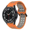 Silikon Armband 20mm Uhrenarmband, Farbe:Orange Grau Produktbild-Vorschau 1