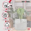 KOTARBAU® 2er Set Blumentopf Keramik groß Silber Produktbild-Vorschau 5