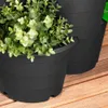 Čierny plastový záhradný kvetináč, kaskádový, 4-poschodový, Náhľad obrázku produktu 4