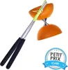 Eureka Diabolo Spielzeug aus Gummi mit Aluminiumstäben - Produktbild-Vorschau 3