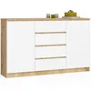 Kommode AKORD K160 Eiche Artisan 160 cm 2 Türen 4 Produktbild-Vorschau 1