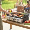 Outsunny Gasgrill 7,5 KW Tischgrill mit 3 Brenner Grillrost Produktbild-Vorschau 2