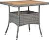 vidaXL 3-tlg. Garten-Essgruppe Grau Poly Rattan und Produktbild-Vorschau 1