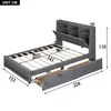 A diagram of a bed with dimensions indicated by numbers and lines. Náhľad obrázku produktu
