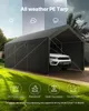 SucceBuy, tettoia per auto 3,65 x 6,09 m, garage a tenda Anteprima dell’immagine prodotto 6