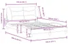 vidaXL Bettgestell ohne Matratze "Hvar" Schwarz 140x190 cm Produktbild-Vorschau 8