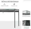 Outsunny Pergola coulissante Pergola rétractable 3 x 2 m Voir les images du produit 6