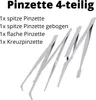 Pinzette Zupfpinzette Juwelierpinzette Haarpinzette Produktbild-Vorschau 2