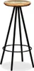 The Living Store Barhocker 4 Stk. Massives Altholz Produktbild-Vorschau 9