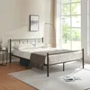 A bedroom scene with a metal bed frame. Produktbild-Vorschau