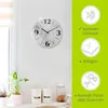 ARTland Glas Wanduhr Funkuhr - schwarzer Zeiger Grauer Produktbild-Vorschau 2