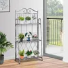 SUGIFT Blumentreppe 3 Ebenen klappbar Metall, Blumenständer Produktbild-Vorschau 1