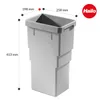 Hailo Seau intérieur 1107229 gris clair 13 litres 258 x 198 Voir les images du produit 8