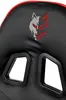 Fauteuil gaming rouge et noir avec coussin HR-RED Voir les images du produit 2