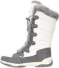A side view of a white and gray winter boot. Produktbild-Vorschau
