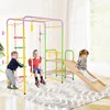 COSTWAY Klettergerüst, 8 in 1 Kletterwand, Affenstangen, Produktbild-Vorschau 2