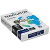 A product shot of a ream of Navigator Expression paper, showing the packaging with a world map graphic and product details. Produktbild-Vorschau