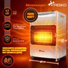 TRESKO® 4200 Watt Gasheizer weiß inkl. Gasdruckregler Produktbild-Vorschau 2