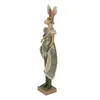 Clayre & Eef Figurine Lapin 11x8x33 cm Vert Polyrésine Voir les images du produit 2