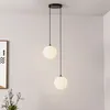 HOME DELUXE Hängeleuchte aus Glas SUNA Weiß - 2-flammig | Produktbild-Vorschau 2