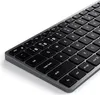 A close-up, angled view of a black Satechi Slim X1 wireless keyboard against a white background. Náhled obrázku produktu