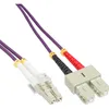 InLine® LWL Duplex Kabel, LC/SC, 50/125µm, OM4, 15m Produktbild-Vorschau 3