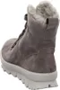 A single gray boot with fur lining is shown from a rear-side angle against a white background. Produktbild-Vorschau