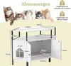 COSTWAY Katzenschrank Katzentoilette für Ecke, Katzenhaus Produktbild-Vorschau 2