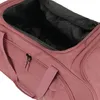 A close-up view of an open rose-colored duffel bag, showing the interior lining and a zipper. Anteprima dell’immagine prodotto