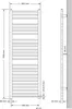 LuxeBath kúpeľňový radiátor Sahara, 500x1500 mm, biely, Náhľad obrázku produktu 2