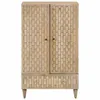 vidaXL Highboard 60x33x100 cm Massivholz Mango Produktbild-Vorschau 2