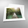 Poster - Poster ohne Rahmen - Brücke Seil Dschungel - 30x30 Produktbild-Vorschau 3