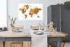 MuchoWow® Poster Weltkarte - Vintage - Gold 120x80 cm - Produktbild-Vorschau 3