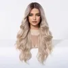 SassyGoods Luxus Blonde Perücke Aschblond Front Lace Wig – Produktbild-Vorschau 3