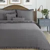 Bavlněná sada povlečení do postele 160x200 cm, tmavě šedá, Náhled obrázku produktu 2