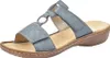 Rieker Damen Pantolette mit Klettverschluss und T-Riemen Produktbild-Vorschau 3