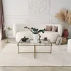 Skye Decor, Sun S410, table basse, or, 100 % verre trempé, Voir les images du produit 3