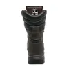 A back view of a brown and black hiking boot. Produktbild-Vorschau