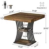 A diagram showing the dimensions of a dining table. Podgląd zdjęcia produktu