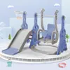 Toboggan pour enfants, toboggan balançoire 4 en 1 avec Voir les images du produit 1