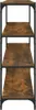 vidaXL Regál kouřový dub 100x33x100 cm odvozený výrobek ze Náhled obrázku produktu 6