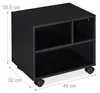 Relaxdays Rollcontainer, 3 offene Fächer, Büro & Home Produktbild-Vorschau 12