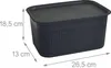 Lot de 6 boîtes de rangement Relaxdays, avec couvercle, Voir les images du produit 4