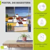 ARTland Poster Dorf in der Nähe vom Meer Größe: 30x30 cm Produktbild-Vorschau 2